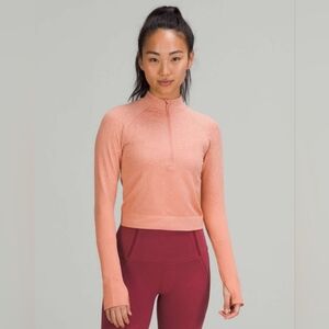 Lululemon Rest Less Half Zip Cropped Size 10 (L) Long sleeve top